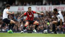 <p>Bournemouth’s Arsenal loanee Jack Wilshere got a warm reception from home fans </p>