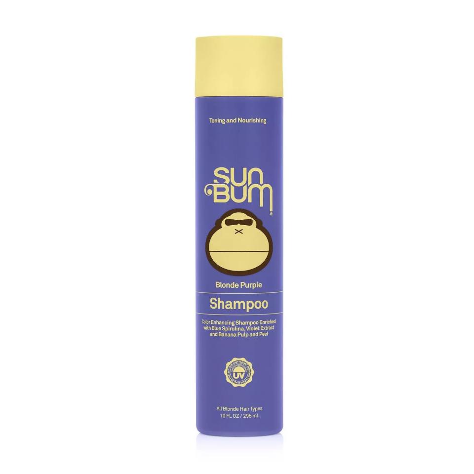 Sun Bum Blonde Shampoo, UV Protecting and Cruelty Free Color Enhancing Hair Wash for Blondes, Yellow, Honey