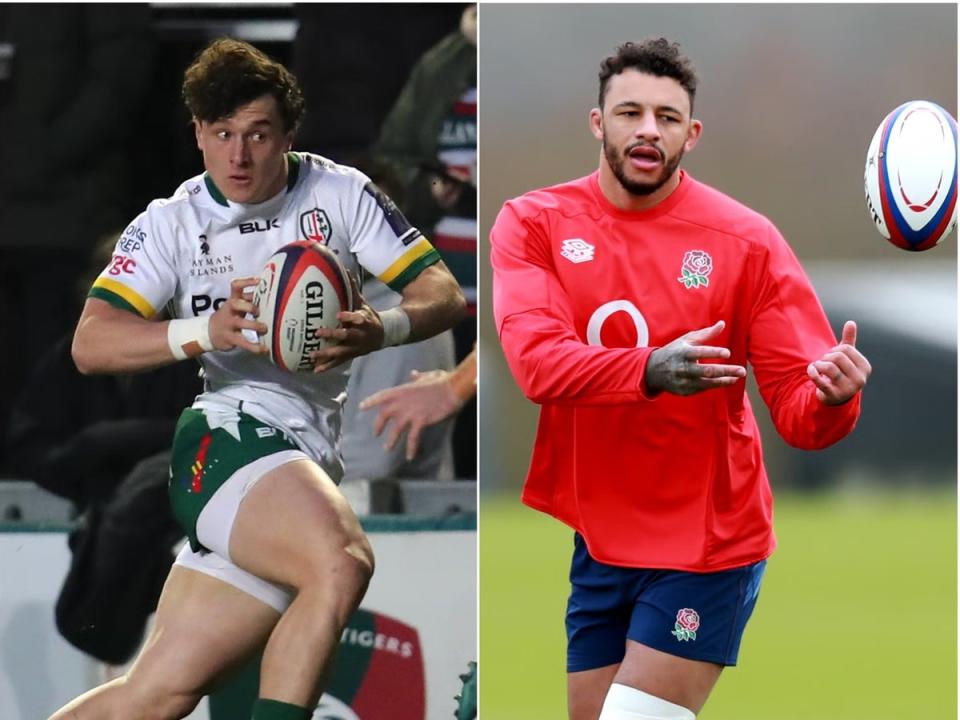 Henry Arundell, left, is in the mix in an England team captained by Courtney Lawes, right (Simon Marper/Dave Rogers/PA) (PA)