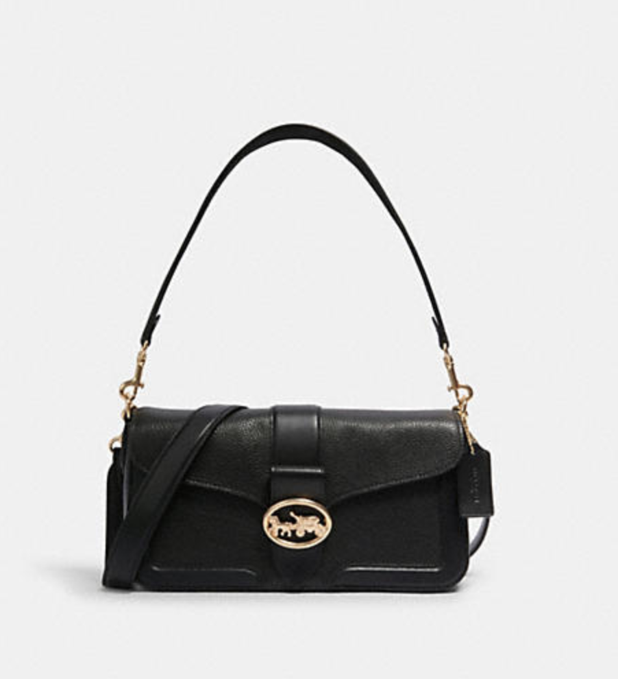 black coach Georgie Shoulder Bag