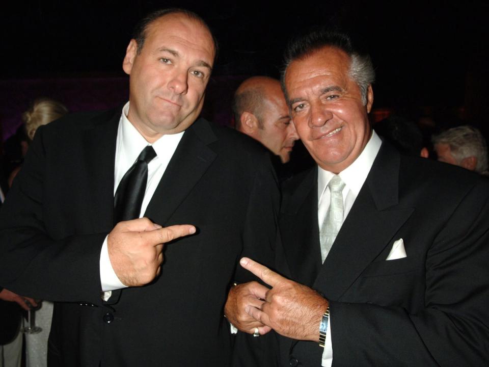 Sirico (right) with ‘Sopranos’ co-star James Gandolfini, in 2006 (FilmMagic)