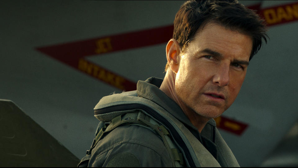 Tom Cruise plays Capt. Pete "Maverick" Mitchell in Top Gun: Maverick