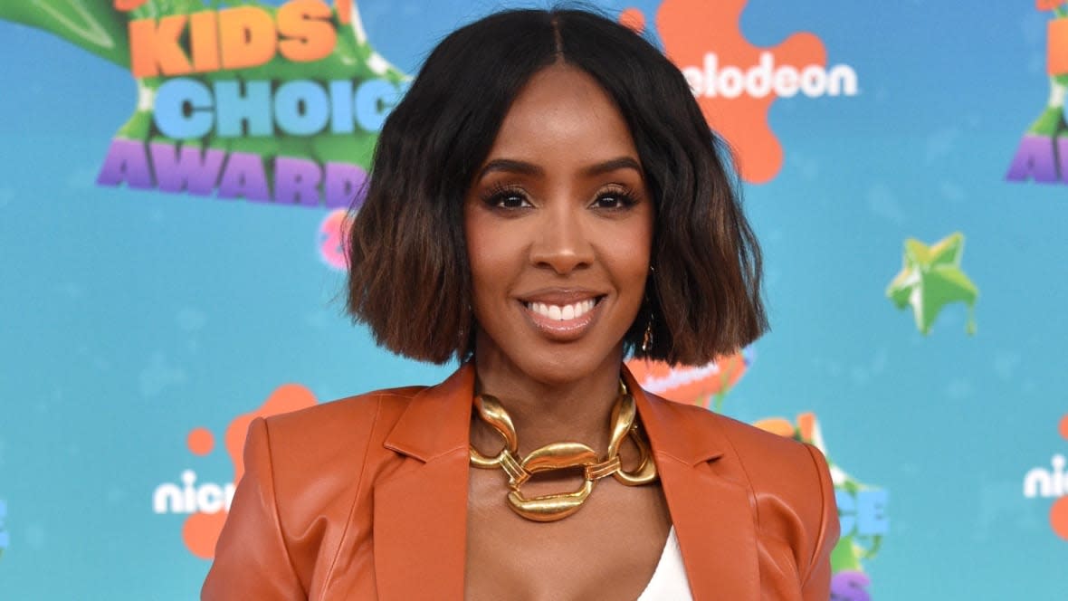 Kelly Rowland attends the 2023 Nickelodeon Kids’ Choice Awards at Microsoft Theater in March in Los Angeles. The singer is among the stars set to appear in the upcoming season of Freeform’s hit “Black-ish” spinoff, per Deadline. (Photo by Gregg DeGuire/Getty Images for Nickelodeon)