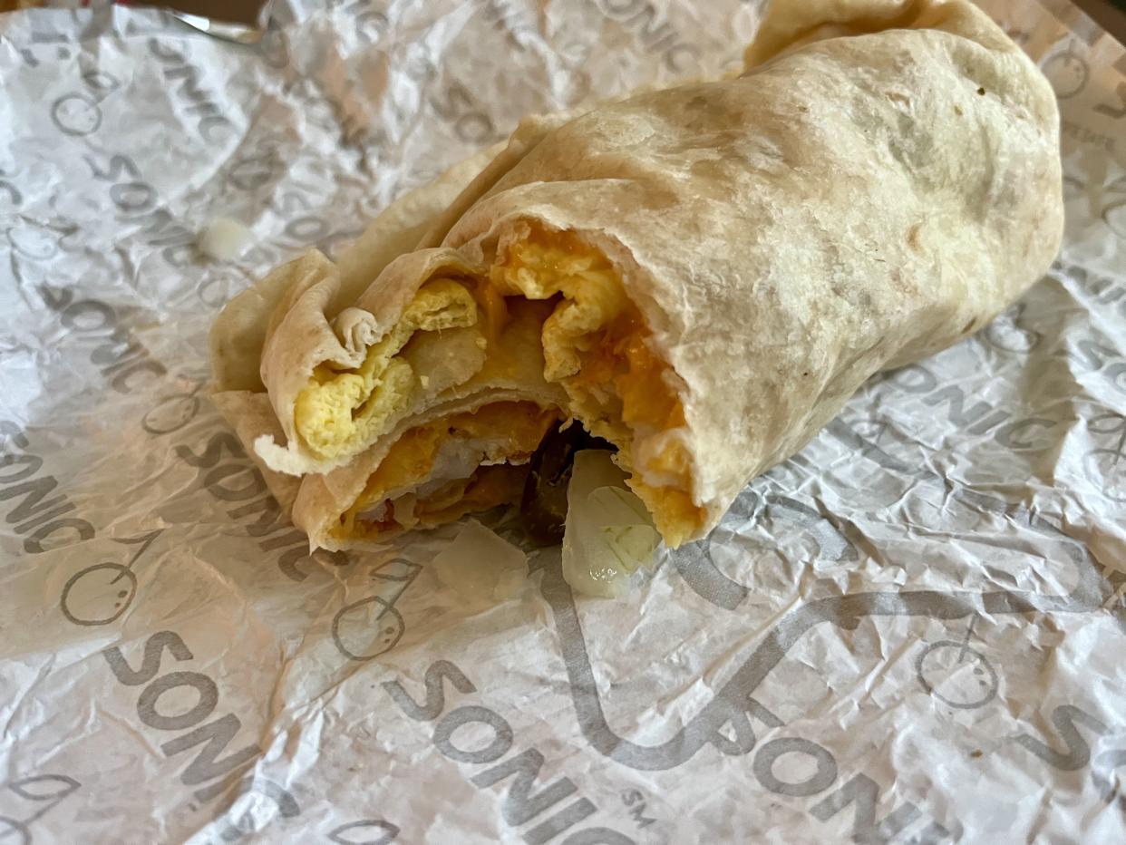 the supersonic breakfast burrito from sonic
