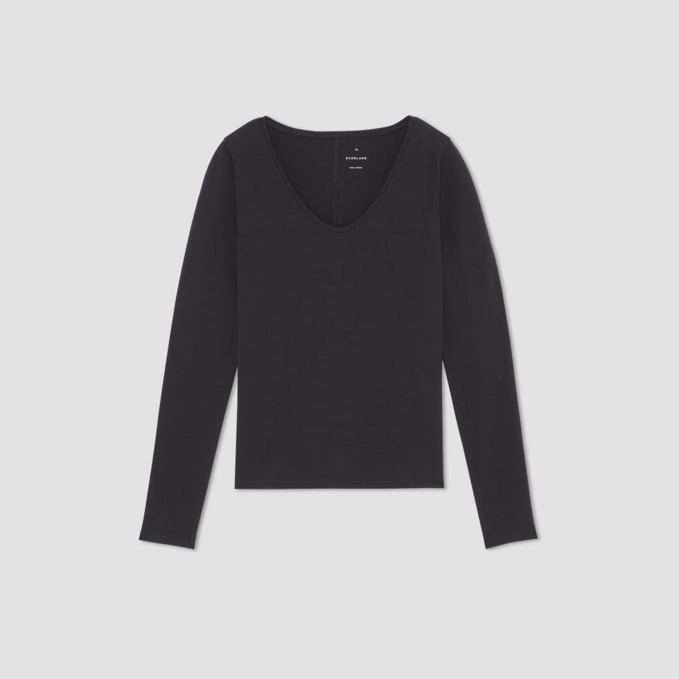 <p><a href="https://go.redirectingat.com?id=74968X1596630&url=https%3A%2F%2Fwww.everlane.com%2Fproducts%2Fwomens-supima-stretch-ballet-neck-tee-black&sref=https%3A%2F%2Fwww.harpersbazaar.com%2Ffashion%2Ftrends%2Fg46558783%2Fbest-long-sleeve-shirts-women%2F" rel="nofollow noopener" target="_blank" data-ylk="slk:Shop Now;elm:context_link;itc:0;sec:content-canvas" class="link ">Shop Now</a></p><p>The Supima Form Ballet Neck Tee</p><p>everlane.com</p><p>$50.00</p>