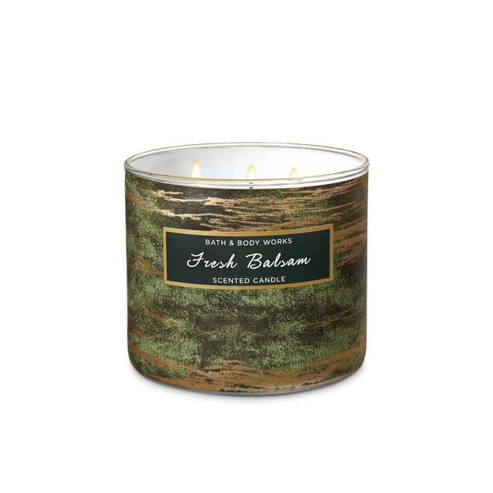 Bath & Body Works Fresh Balsam 3-Wick Candle (Photo: Bath and Body Works)