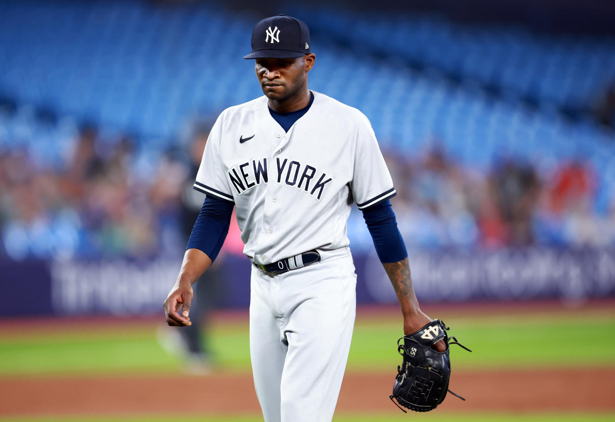 Domingo Germán was ejected in the Yankees’ win over the Blue Jays on Tuesday night.