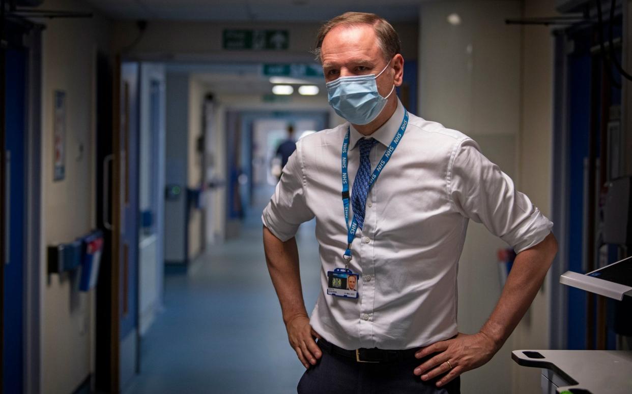 Sir Simon Stevens said he would not “sugar-coat” the facts and added that hospitals and staff are under “extreme pressure”.   - Victoria Jones/PA Wire