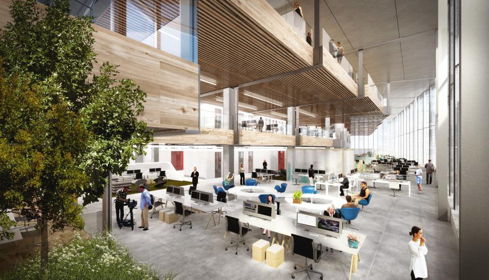 Google HQ artist impression internal