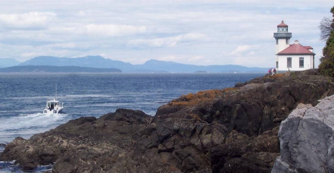 Lime Kiln Point State Park on San Juan Island has a lighthouse and an orca museum.