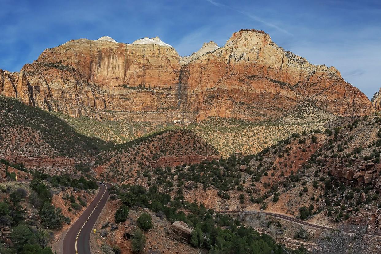 Utah Zion National Park on a sunny day