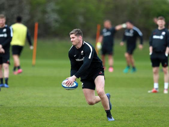 Farrell gas 'ripped back into training' this week ahead of Saracens' European quarter-final against Glasgow (Getty)