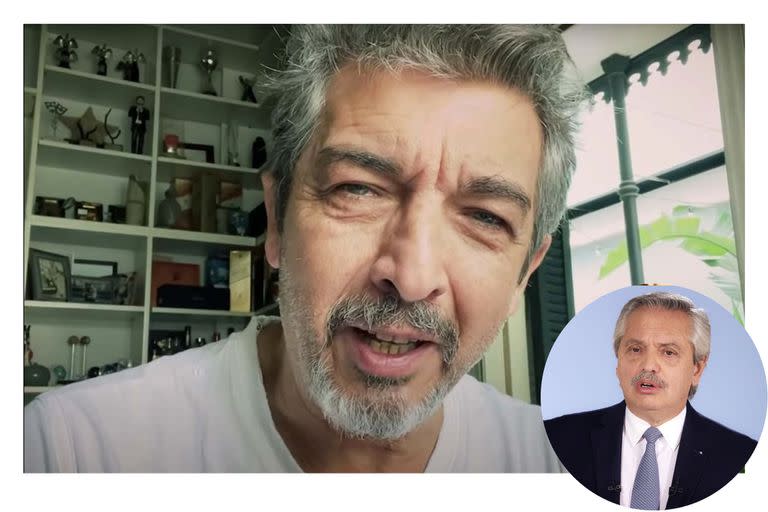 En una entrevista con Jonatan Viale, Ricardo Darín se enteró de la polémica frase de Alberto Fernández  y no pudo ocultar su asombro