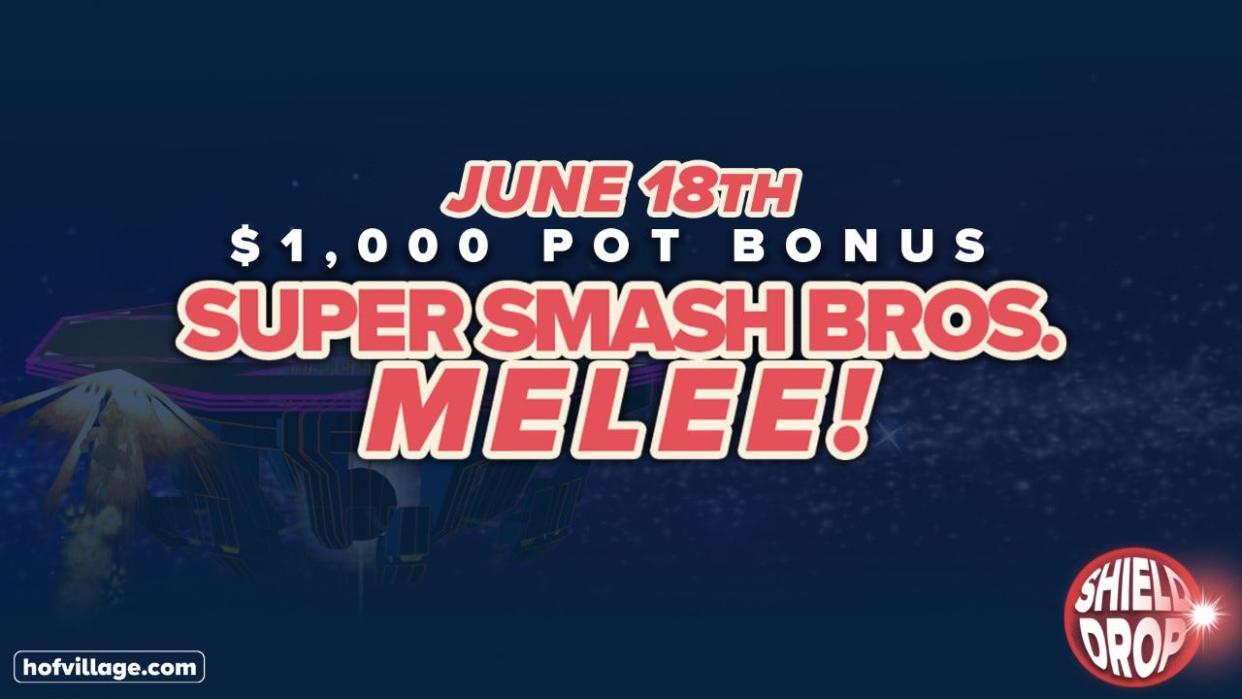 The Shield Drop Super Smash Bros. esports tournament will be on June 18 at the Hall of Fame Village in Canton.