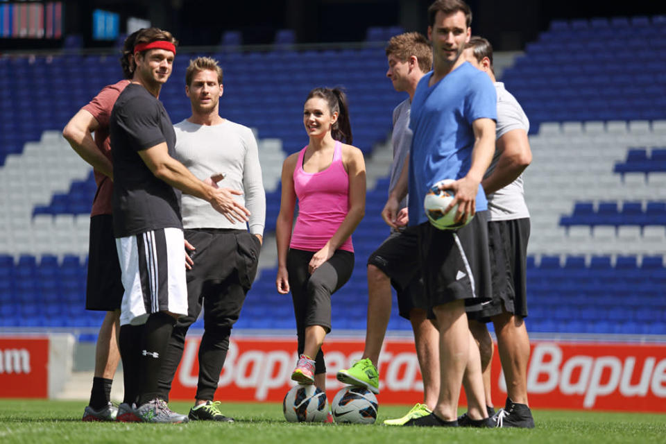 Desiree invites six of the men to the beautiful RCD Espanyol futbol stadium to practice Europe's number one sport, soccer. Little do they know that they'll suit up and compete against some of Spain's top futbol players - a very intimidating all-female team. James feels the chill from the rest of the men, but not just for his performance. The after party features a nasty face-off between the men, as some decide to confront James about what they believe are his plans to hurt Desiree in the end. Trapped in lies, the situation explodes with a heart-pounding, finger pointing and screaming stand-off. Once the Bachelorette is told about James' nefarious intentions, confirming what Drew told her, she takes drastic steps to confront the wayward bachelor. What Desiree decides will shock everyone, on "The Bachelorette."