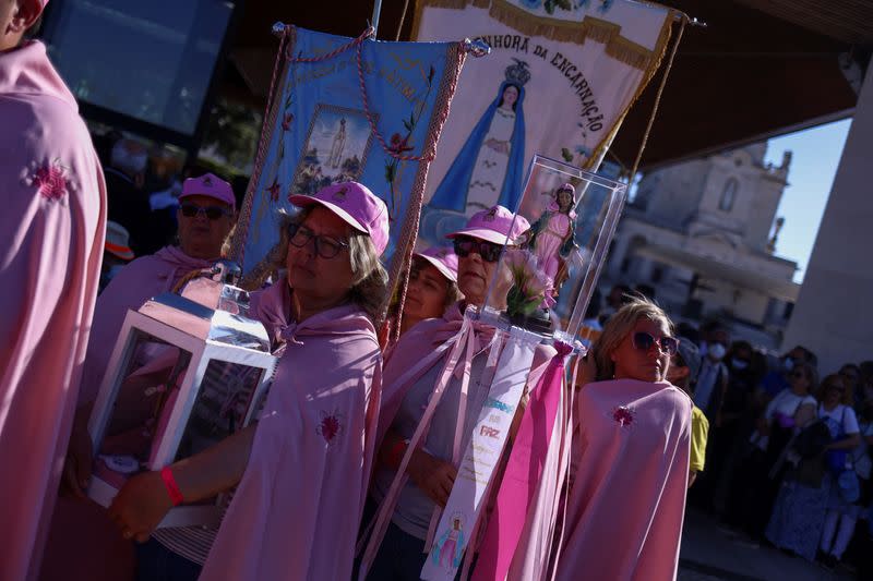 Event marking the anniversary of the reported appearance of the Virgin Mary to three shepherd children, at the Catholic shrine of Fatima, in Fatima