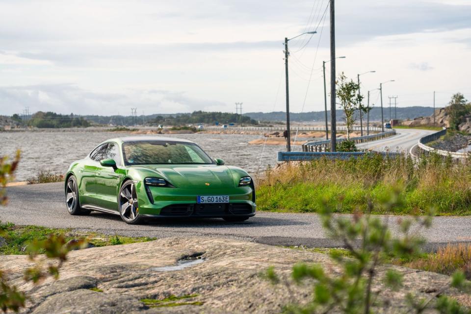 Porsche Taycan — Mamba Green Metallic