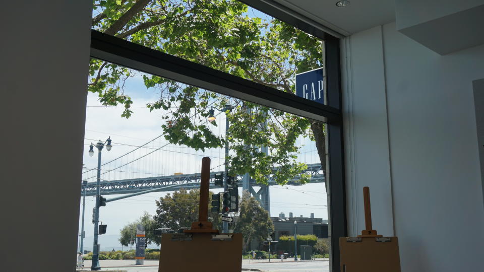 The lab features open windows to the street and a beautiful view of the Bay Bridge. - Credit: Adriana Lee