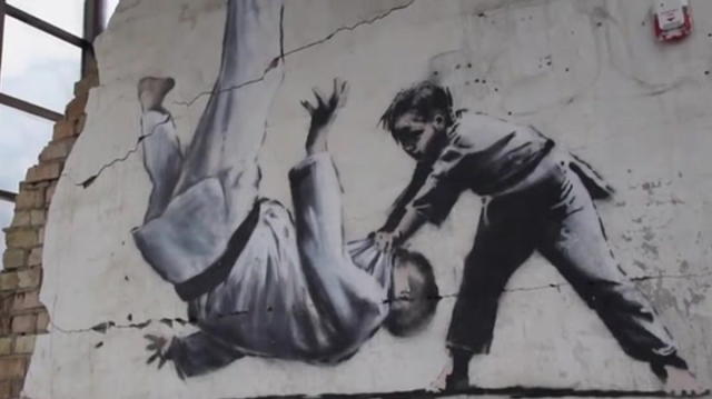 Thieves Tried to Cut Banksy Mural From a Wall in War-Torn Ukrainian Town, Smart News