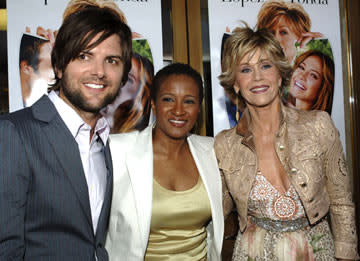 Adam Scott , Wanda Sykes and Jane Fonda at the Westwood premiere of New Line Cinema's Monster-In-Law