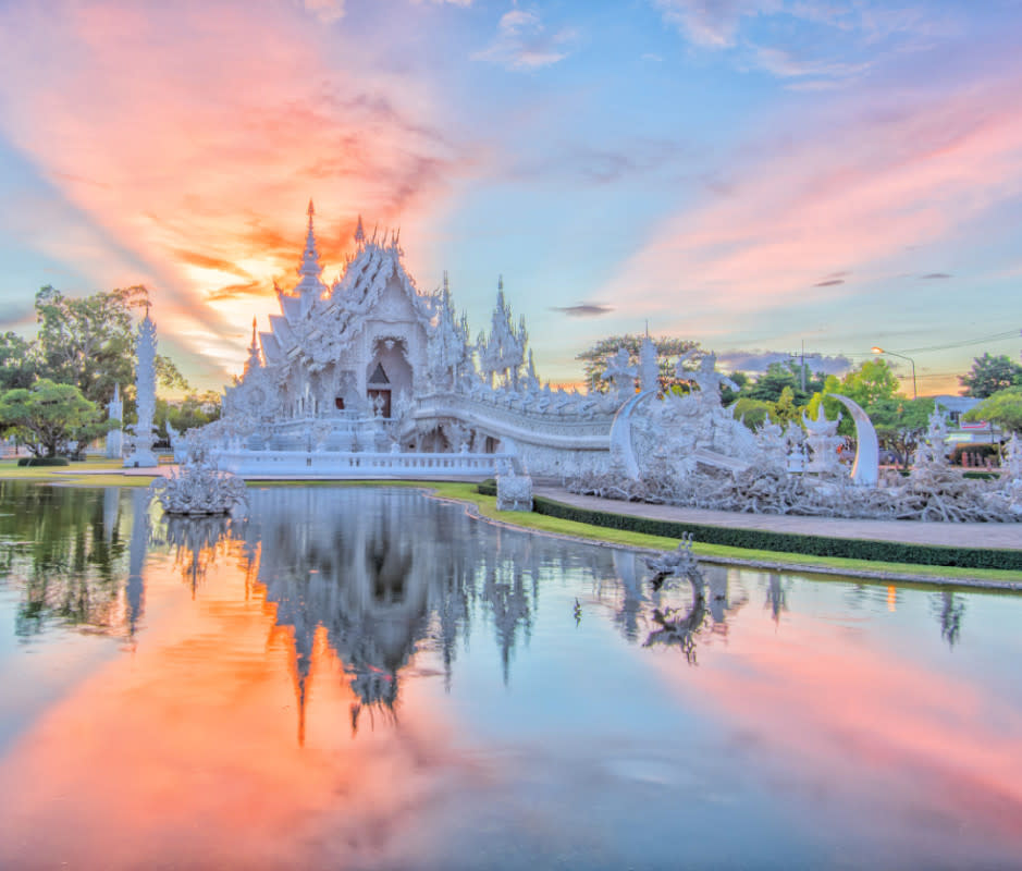 Chiang Rai's White Temple—Wat Rong Khun.<p>Getty Images</p>