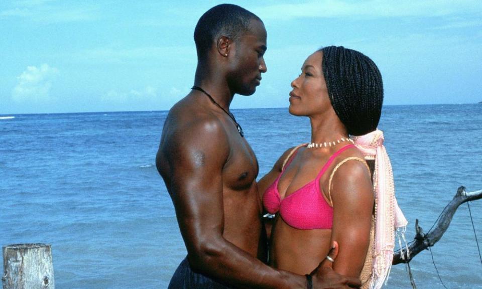 Taye Diggs and Angela Bassett in How Stella Got Her Groove Back.