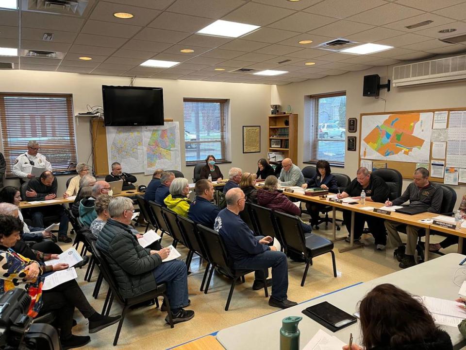 About 40 residents packed the DuBois City Council chambers during the March 27 meeting, a week after the arrest of city manager Herm Suplizio.