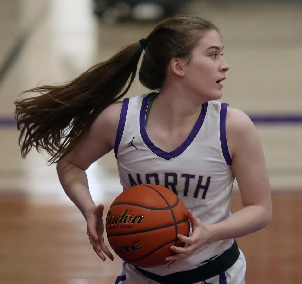 North Kitsap's Sophia Baugh led the Vikings in scoring as a senior with 17.5 points per game.