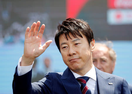 South Korea men's national football team head coach Shin Tae-yong attends their inaugural ceremony in Seoul, South Korea, May 21, 2018. REUTERS/Kim Hong-Ji