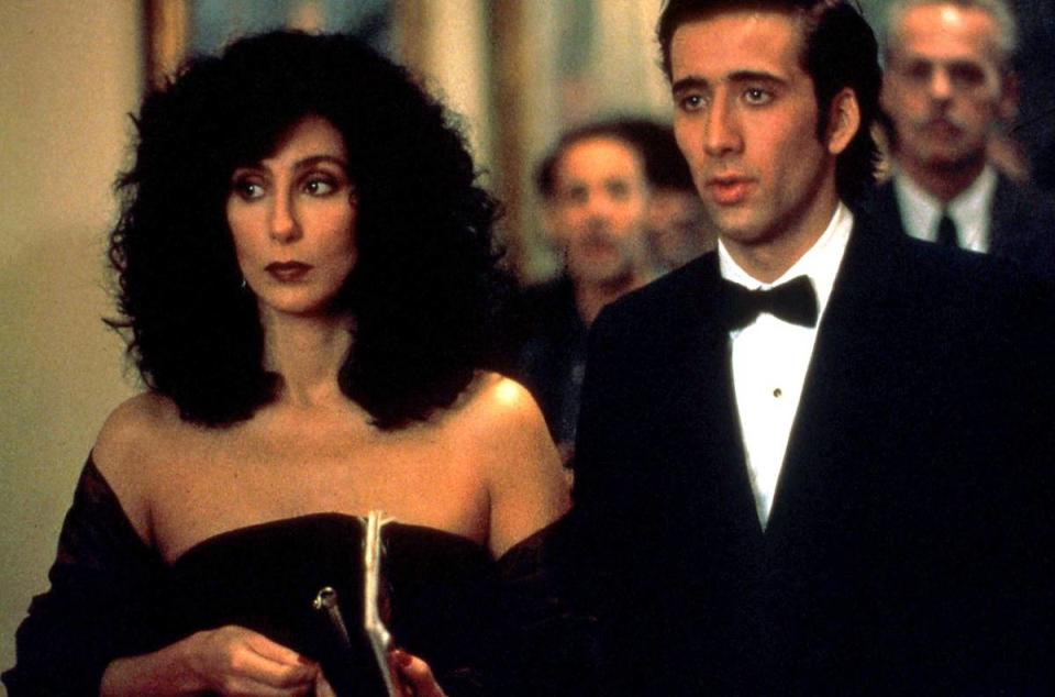 <p>IMAGO / ZUMA Wire</p><p>A charming romantic comedy set in New York City, starring <strong>Cher</strong> and <strong><a href="https://parade.com/celebrities/nicolas-cage-children" rel="nofollow noopener" target="_blank" data-ylk="slk:Nicolas Cage;elm:context_link;itc:0;sec:content-canvas" class="link ">Nicolas Cage</a></strong>, who both give performances of a lifetime. </p><p><strong>Related: <a href="https://www.yahoo.com/lifestyle/chers-net-worth-2023-believe-133300676.html" data-ylk="slk:Cher's Net Worth in 2023 Will Make You Believe (In Big Bucks);elm:context_link;itc:0;sec:content-canvas;outcm:mb_qualified_link;_E:mb_qualified_link;ct:story;" class="link  yahoo-link">Cher's Net Worth in 2023 Will Make You Believe (In Big Bucks)</a></strong></p>