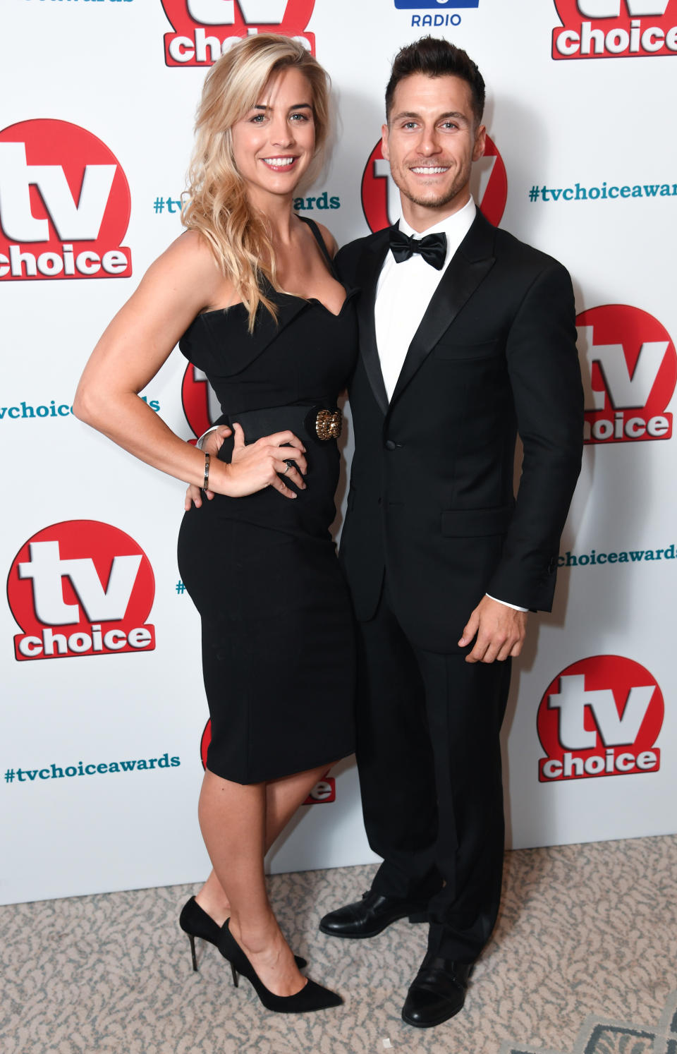 Gemma Atkinson and Gorka Marquez attending the TV Choice Awards 2018 held at The Dorchester, Park Lane, London. Picture credit should read: Doug Peters/EMPICS