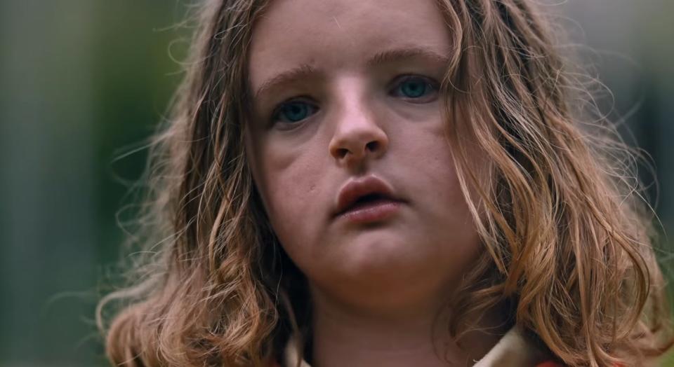 A close-up of Charlie in "Hereditary"