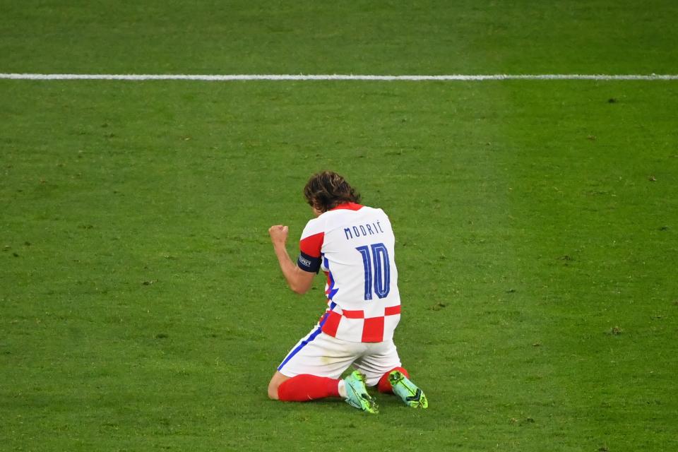 Modric’s performance was crucial in Croatia’s victory (POOL/AFP via Getty Images)