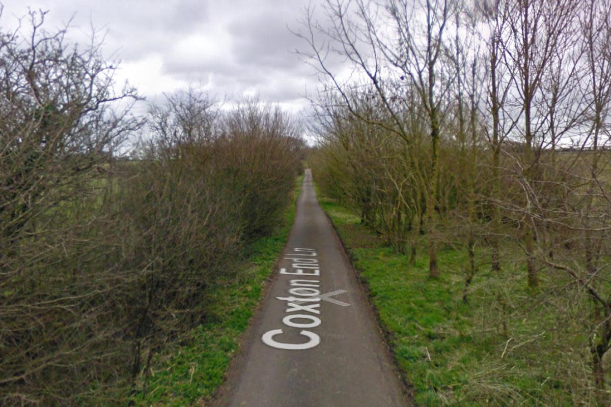 The tree-lined Coxton End Road. <i>(Image: Google Maps)</i>