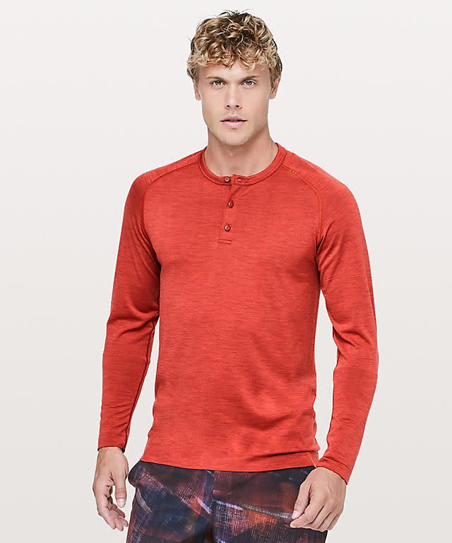 1) Metal Vent Tech Long Sleeve Henley