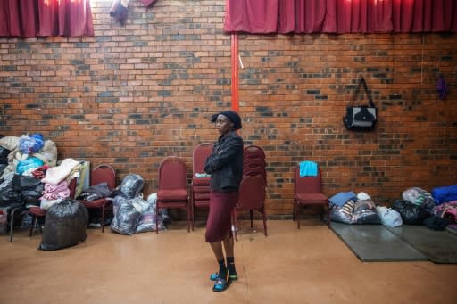 Shelter: Hundreds of foreigners have sought refuge in community halls