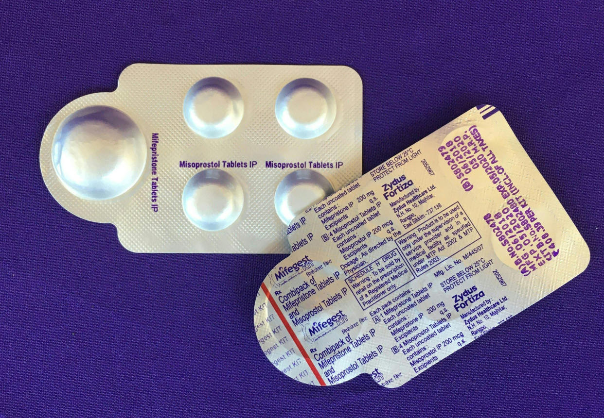 Mifepristone and Misoprostol (Elisa Wells / Plan C/AFP via Getty Images file)