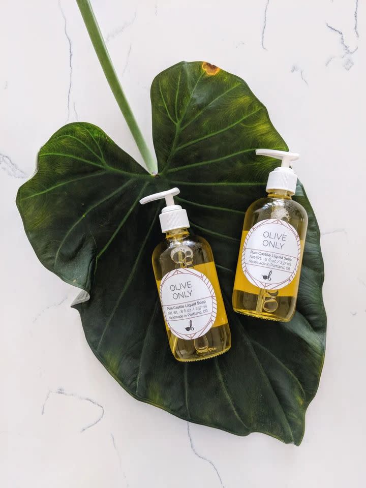 <p><a href="https://www.blendily.com/products/olive-only-liquid-soap" rel="nofollow noopener" target="_blank" data-ylk="slk:Shop Now;elm:context_link;itc:0;sec:content-canvas" class="link ">Shop Now</a></p><p>Olive Only Liquid Soap</p><p>blendily.com</p><p>$17.00</p>