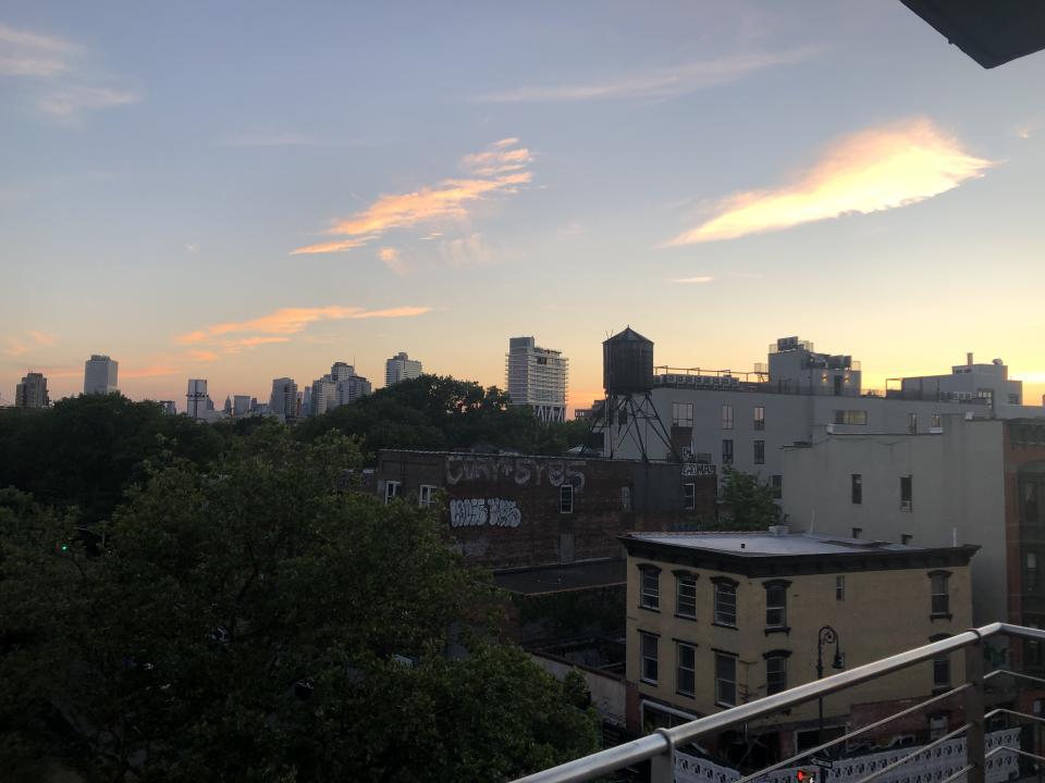 Alexis Shaw's balcony is the perfect spot for quiet contemplation. (Photo: Alexis Shaw)