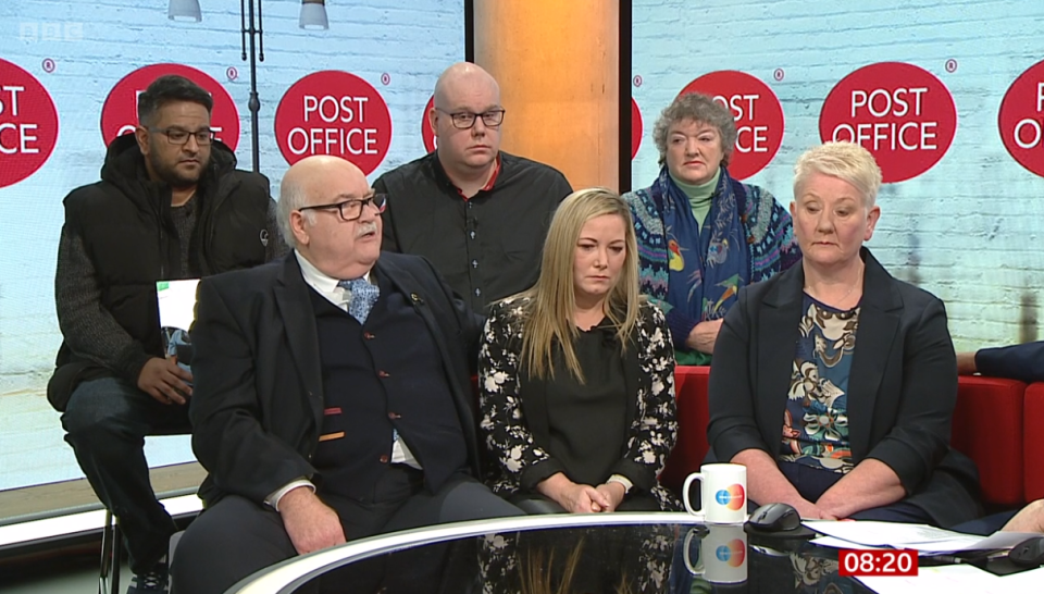 Victims of the scandal appearing on BBC Breakfast on Wednesday (BBC Breakfast)