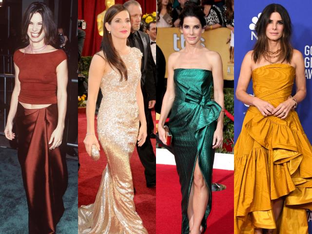 Sandra Bullock Louis Vuitton Dress at the Oscars 2018