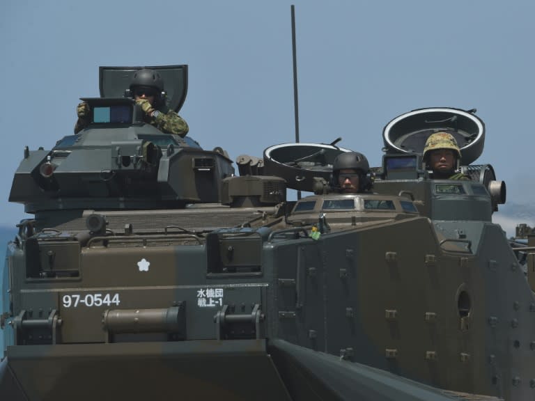 The exercise marked the first time Japanese armoured military vehicles were used on foreign soil since World War II