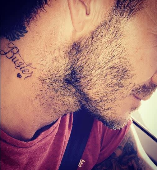 David Beckham et son tatouage "Buster"