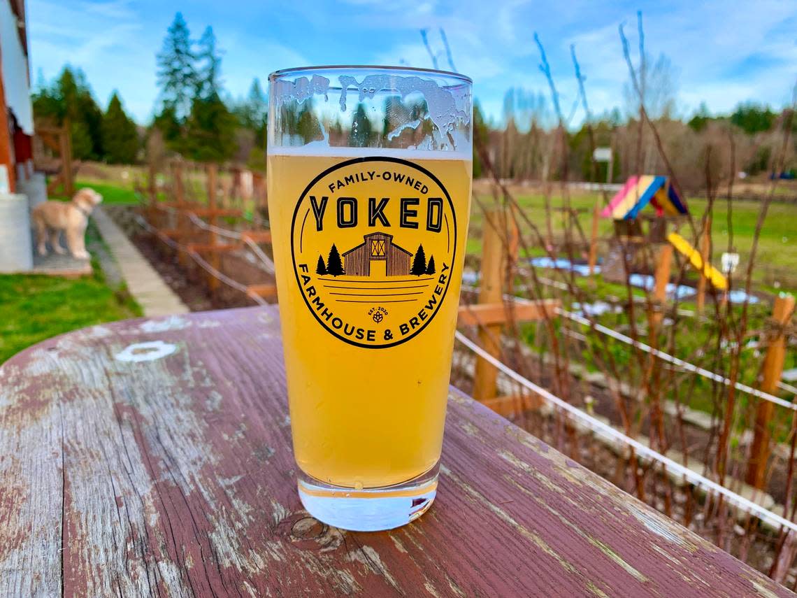 Yoked Farmhouse & Brewery is now serving food.