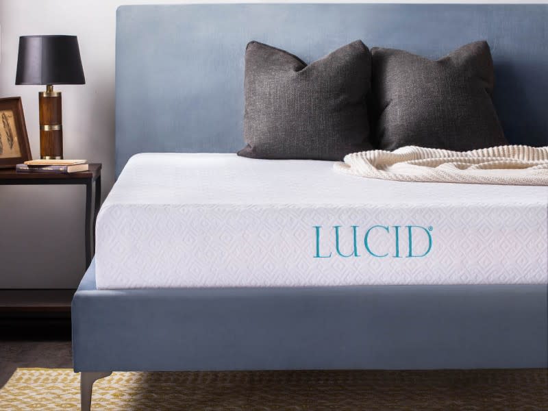 Lucid 10" Dual-Layered Gel Memory Foam Mattress, Full. (Photo: Walmart)