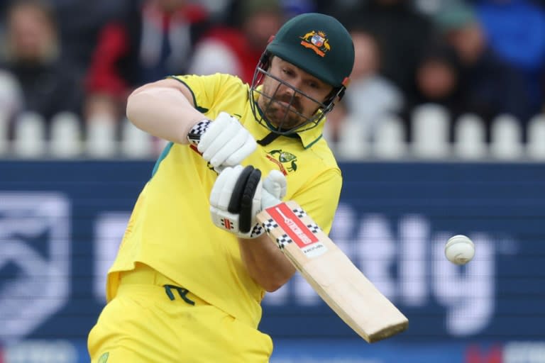 Hitting out: Australia's Travis Head bats in the 5th ODI against England at Bristol (Adrian Dennis)