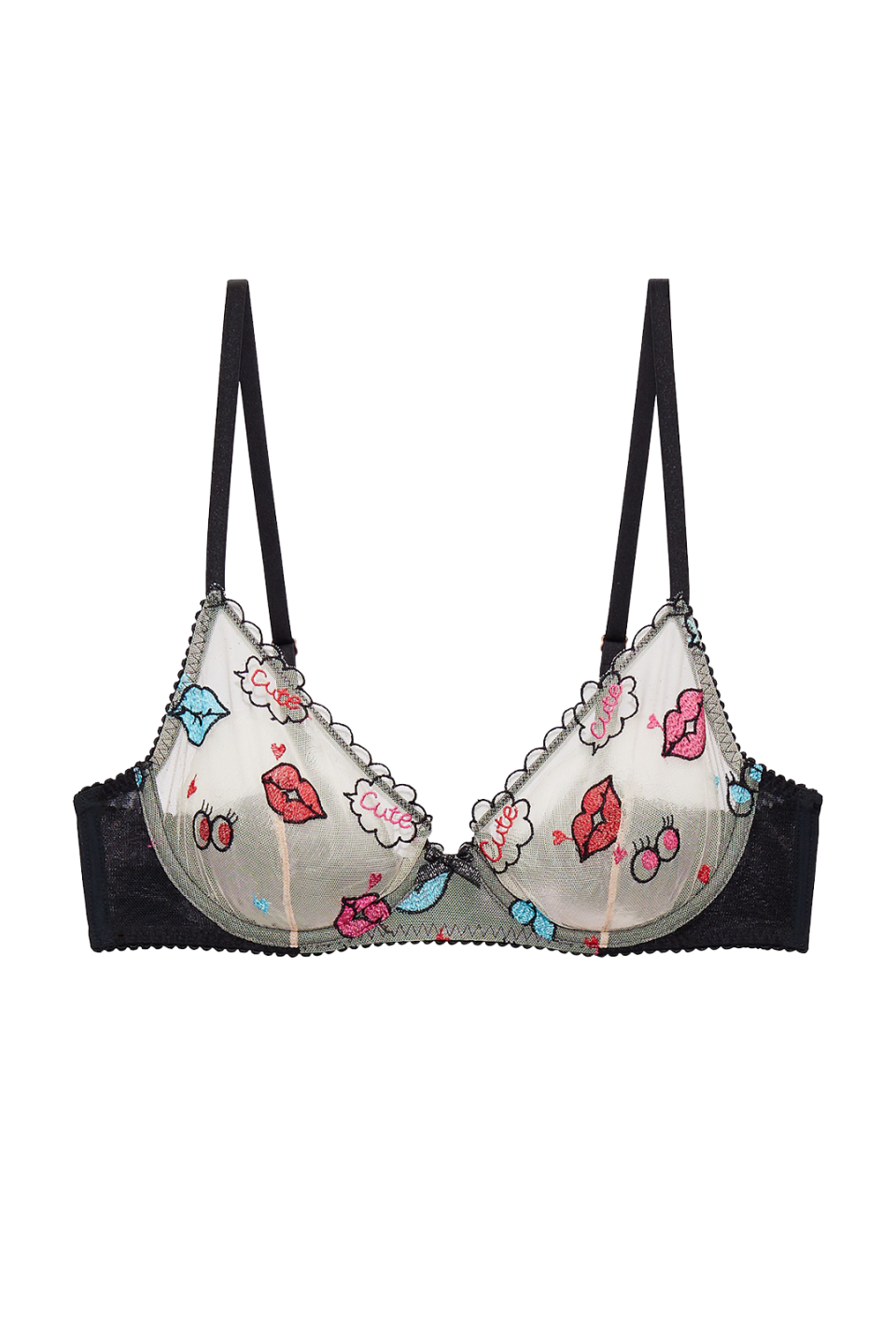 Unlined Bra, Cute AF Nude Print