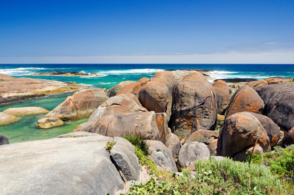 Elephant Rocks, near Denmark, in William Bay National Park, Western Australia.