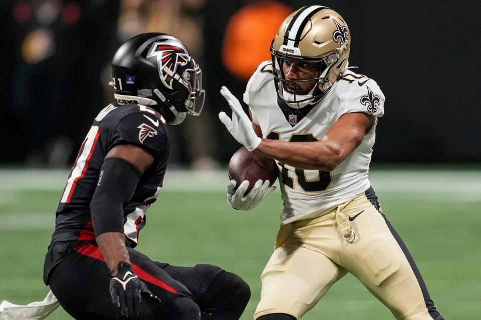 Tre'Quan Smith caught five touchdowns as a rookie for the New Orleans Saints in 2018.