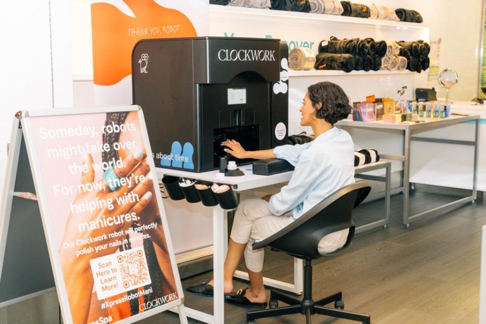 NYC now has AI-powered robots that can give you a manicure for $10 in 10 minutes at Rockefeller Center, Hudson Yards and JFK Airport.